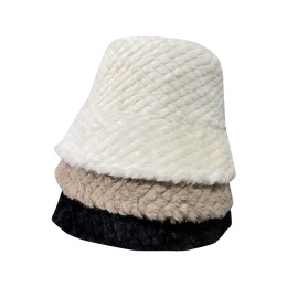 Custom-made plush fisherman hat fashion design pure color plaid fisherman hat fisherman hat center fluffy bucket hat SKHA031 Custom-made plush fisherman hat fashion design pure color plaid fisherman hat fisherman hat center fluffy bucket hat SKHA031